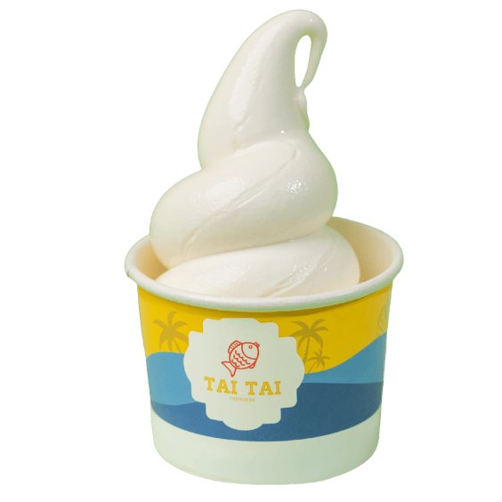 Freshly made soft serve and taiyaki at Tai Tai Creamery, Hyderabad