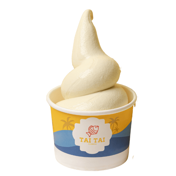 Freshly made soft serve and taiyaki at Tai Tai Creamery, Hyderabad