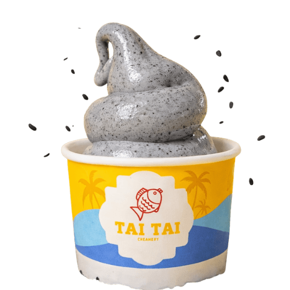 Freshly made soft serve and taiyaki at Tai Tai Creamery, Hyderabad