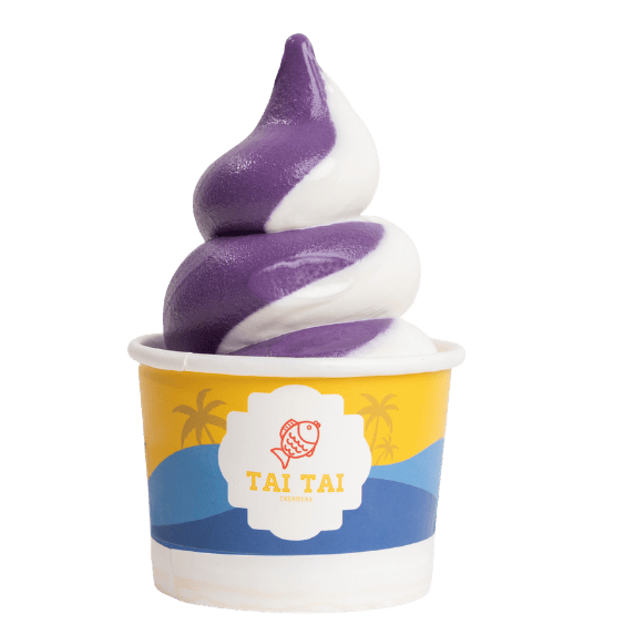 Freshly made soft serve and taiyaki at Tai Tai Creamery, Hyderabad