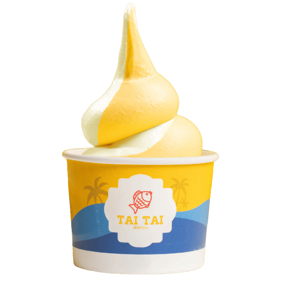 Freshly made soft serve and taiyaki at Tai Tai Creamery, Hyderabad