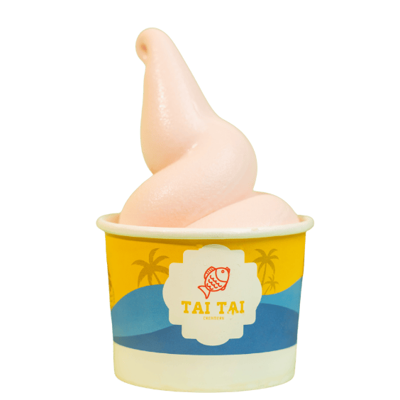 Freshly made soft serve and taiyaki at Tai Tai Creamery, Hyderabad