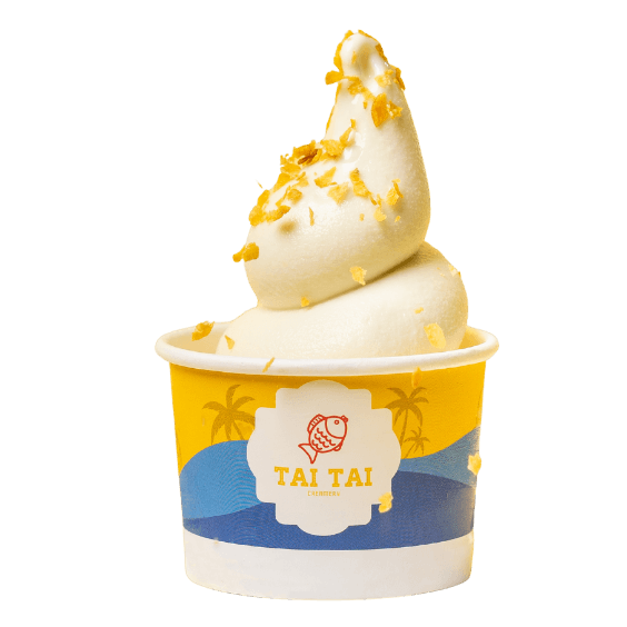 Freshly made soft serve and taiyaki at Tai Tai Creamery, Hyderabad